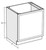 Cubitac Cabinetry Madison Dusk Oven Base Cabinet - BO33-MD