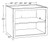 Ideal Cabinetry Douglas Vivid White Wall Cabinet - W332424ND-DVW