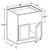 Ideal Cabinetry Douglas Vivid White Base Cabinet - FSB36-DVW