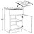 Ideal Cabinetry Douglas Vivid White Base Cabinet - B21-ST-DVW