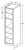 Ideal Cabinetry Douglas Vivid White Pantry Cabinet - Without Doors - U182484ND-DVW