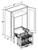 Ideal Cabinetry Douglas Valley Gray Wall Cabinet - W2436-PDSCR-DVG