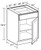 Ideal Cabinetry Douglas Valley Gray Base Cabinet - B12-DVG