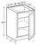 Ideal Cabinetry Douglas Valley Gray Base Cabinet - B09FH-DVG