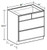 Ideal Cabinetry Douglas Valley Gray Base Cabinet - BCT36-DVG