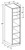 Ideal Cabinetry Douglas Valley Gray Pantry Cabinet - Without Doors - U182496ND-DVG