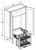 Ideal Cabinetry Douglas Valiant Onyx Wall Cabinet - W2442-PDSCR-DVO