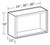 Ideal Cabinetry Douglas Valiant Onyx Wall Cabinet - Without Doors - W3618ND-DVO