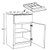 Ideal Cabinetry Douglas Valiant Onyx Base Cabinet - B15-CT-DVO