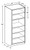 Ideal Cabinetry Douglas Valiant Onyx Pantry Cabinet - Without Doors - U242484ND-DVO