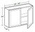 Ideal Cabinetry Douglas Vessel Blue Wall Cabinet - W3024-DVB