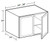 Ideal Cabinetry Douglas Vessel Blue Wall Cabinet - W302424-DVB