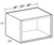 Ideal Cabinetry Douglas Vessel Blue Wall Cabinet - Without Doors - W362415ND-DVB