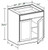 Ideal Cabinetry Douglas Vessel Blue Base Cabinet - B30-DVB