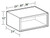 Ideal Cabinetry Douglas Verdant Green Wall Cabinet - Without Doors - W242412ND-DVA
