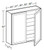 Ideal Cabinetry Douglas Vanguard Oak Wall Cabinet - W2442-DVK