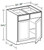 Ideal Cabinetry Douglas Vanguard Oak Double Door Vanity Base Cabinet - VB3621-DVK