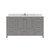 Virtu USA - Caroline Avenue 60" Single Bath Vanity in Gray with Cultured Marble Quartz Top and Square Sink - GS-50060-CMSQ-GR-NM