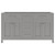 Virtu USA - Caroline 60" Double Cabinet in Gray - MD-2060-CAB-GR