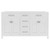 Virtu USA - Caroline 60" Double Cabinet in White - MD-2060-CAB-WH