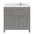 Virtu USA - Caroline Parkway 36" Single Bath Vanity in Gray with Cultured Marble Quartz Top and Round Sink - MS-2136L-CMRO-GR-NM