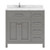 Virtu USA - Caroline Parkway 36" Single Bath Vanity in Gray with Cultured Marble Quartz Top and Square Sink - MS-2136R-CMSQ-GR-NM