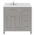 Virtu USA - Caroline Parkway 36" Single Bath Vanity in Gray with White Quartz Top and Round Sink - MS-2136R-DWQRO-GR-NM
