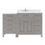 Virtu USA - Caroline Parkway 57" Single Bath Vanity in Gray with Cultured Marble Quartz Top and Round Sink - MS-2157R-CMRO-GR-NM
