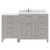 Virtu USA - Caroline Parkway 57" Single Bath Vanity in Gray with White Quartz Top and Round Sink - MS-2157R-DWQRO-GR-NM