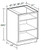 Ideal Cabinetry Princeton Vivid White Single Full Height Vanity Base Cabinet - Without Doors - VB1221ND-PVW