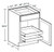 Ideal Cabinetry Princeton Valley Gray Base Cabinet - B12-2T-PVG