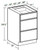 Ideal Cabinetry Princeton Valiant Onyx Vanity Base Drawer - VBD3021-PVO
