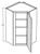 Cubitac Cabinetry Ridgefield Latte Single Door Corner Wall Cabinet - CW2442-RL