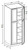 Ideal Cabinetry Lenox Vivid White Pantry Cabinet - U242496-LVW