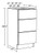 Ideal Cabinetry Lenox Vivid White Vanity Base Drawer - VBD2121-LVW
