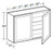 Ideal Cabinetry Lenox Valley Gray Wall Cabinet - W2430-LVG