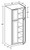 Ideal Cabinetry Lenox Valley Gray Pantry Cabinet - U242484-LVG