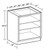 Ideal Cabinetry Lenox Valley Gray Double Full Height Vanity Base Cabinet - Without Doors - VB3321ND-LVG