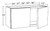 Ideal Cabinetry Lenox Vessel Blue Wall Cabinet - W2415-LVB