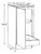 Ideal Cabinetry Lenox Vessel Blue Base Cabinet - B18FH-1T-LVB