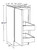 Ideal Cabinetry Lenox Vessel Blue Base Cabinet - B15FH-2T-LVB