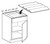 Ideal Cabinetry Lenox Vessel Blue Spice Drawer Insert - SDI15-LVB