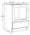 Ideal Cabinetry Lenox Verdant Green Base Cabinet - BMC30-LVA