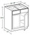 Ideal Cabinetry Lenox Verdant Green Double Door Vanity Base Cabinet - VB3321-LVA