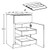 Ideal Cabinetry Lenox Vanguard Oak Base Cabinet - B21-2T-ST-LVK