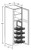 Ideal Cabinetry Lenox Vanguard Oak Pantry Cabinet - U182484-PO4WS-LVK