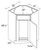 Boston Cabinetry Shaker Gray Kitchen Cabinet - DSB36-SG
