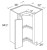 Boston Cabinetry Shaker Gray Kitchen Cabinet - LSB36-SG