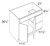 Boston Cabinetry Shaker Gray Kitchen Cabinet - VSD36-SG