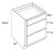 Boston Cabinetry Shaker Slim White Kitchen Cabinet - DB18-SSW